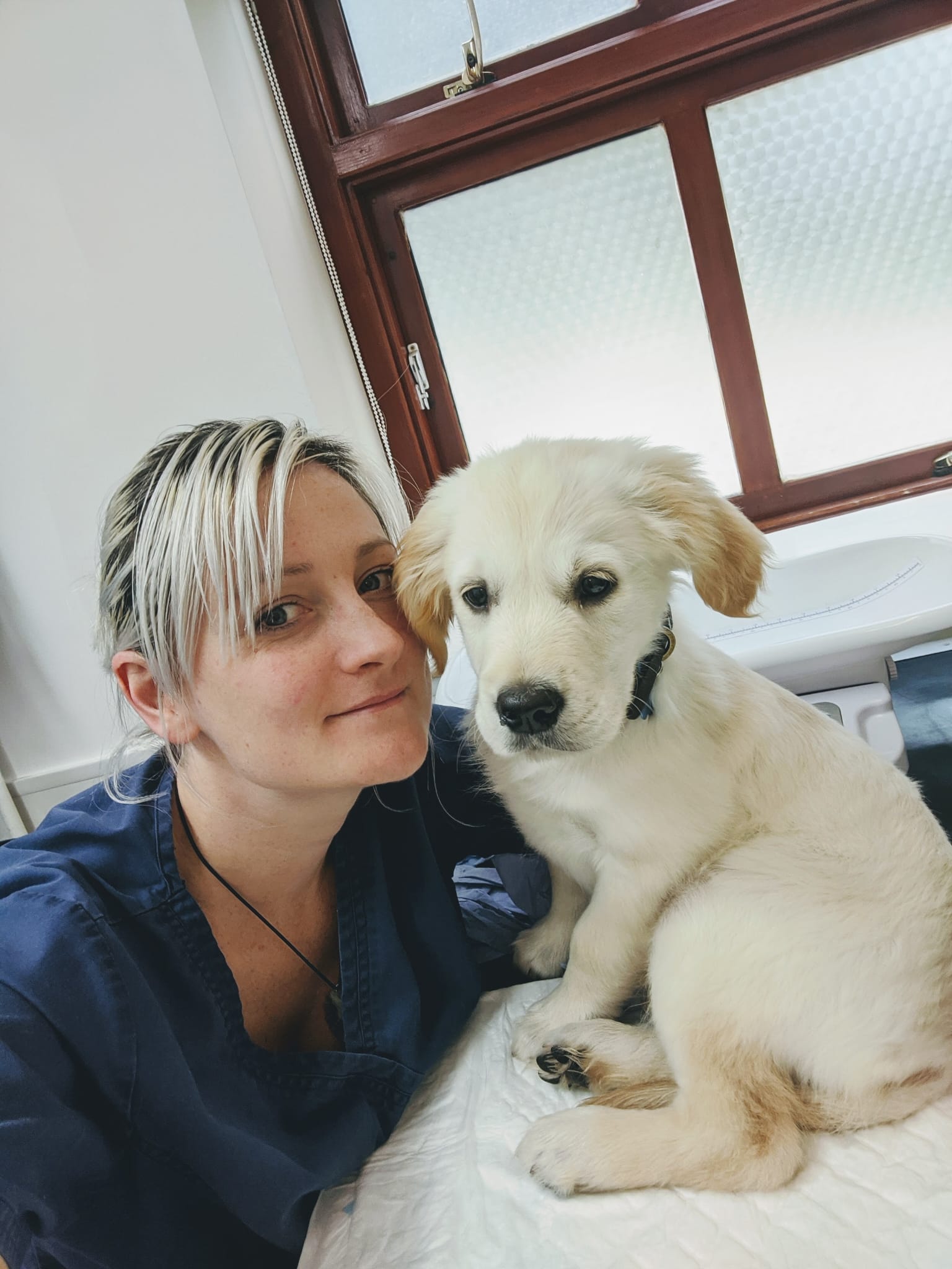Cory-Lee during a dog home visit